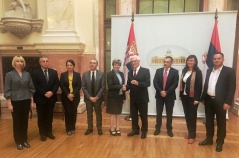 31. oktobar 2017. Članovi Odbora za evropske integracije i delegacija Odbora za spoljne poslove Senata Republike Italije